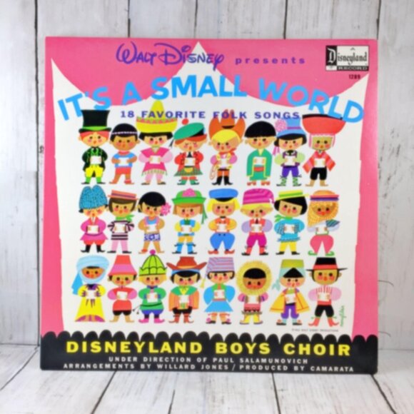 Walt Disney Presents Its A Small World Vinyl Album Disneyland Boys Choir 18 Folk - Picture 1 of 2